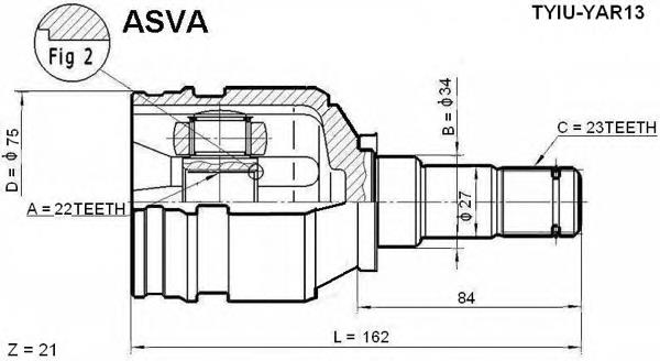 659017 GSP Junta homocinética interna dianteira