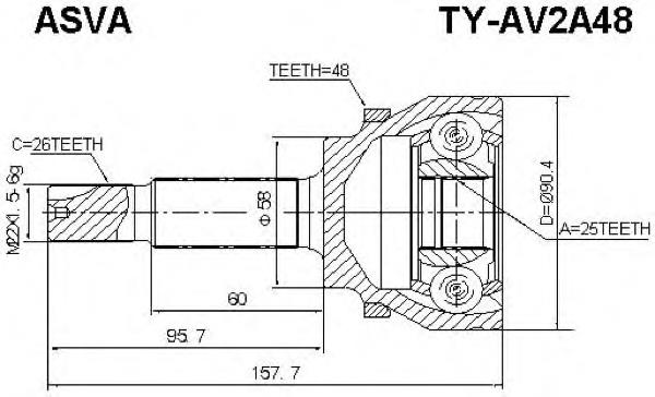 Junta homocinética externa dianteira Toyota 4347009A15 preço, a partir de 108,45 USD