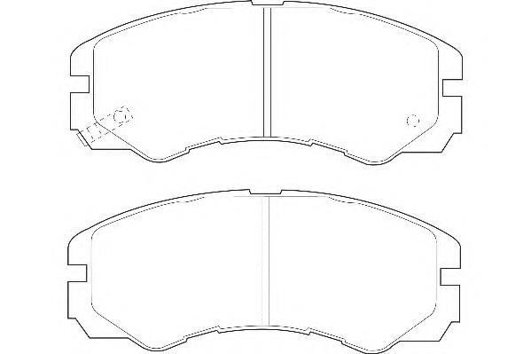 97201441 Opel Sapatas do freio dianteiras de disco
