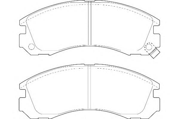 Sapatas do freio dianteiras de disco Mitsubishi MB895090 preço, a partir de 17,82 USD