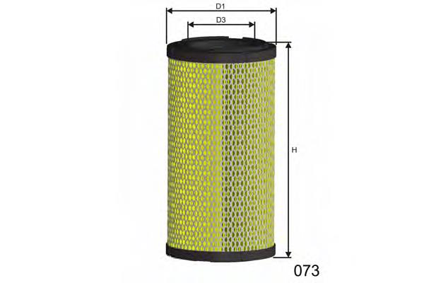 Filtro de ar 6211381M1 Massey Ferguson