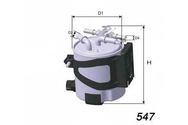 Filtro de combustível 8200697875 Renault (RVI)