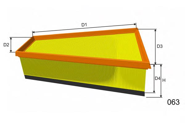 Filtro de ar Open Parts EAF334310