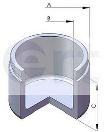 Pistão de suporte do freio dianteiro 45216SM4003 Honda