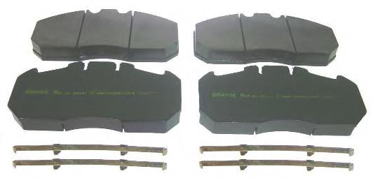 PB3002 Brembo Sapatas do freio dianteiras de disco