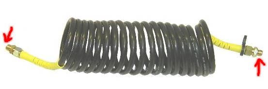 Mangueira de união do sistema pneumático, em espiral 4527110620 Wabco