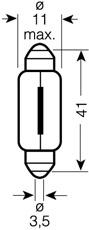 Compre 6411 Osram Lâmpada de quebra-luz de iluminação de salão/de cabina