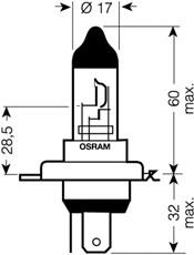 Lâmpada halógena 64193SV2 Osram