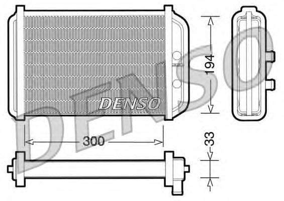 DRR09033 Denso Radiador de forno (de aquecedor)