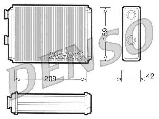 DRR09070 Denso Radiador de forno (de aquecedor)