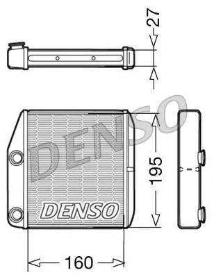 DRR09075 Denso Radiador de forno (de aquecedor)