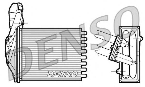 DRR09042 Denso Radiador de forno (de aquecedor)