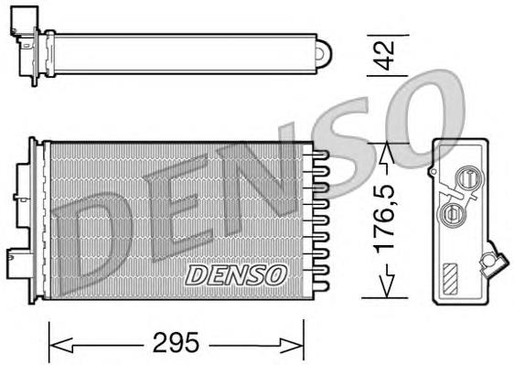DRR12022 Denso Radiador de forno (de aquecedor)