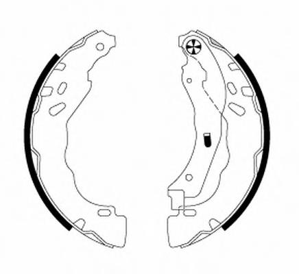 Compre 1622818780 Peugeot/Citroen Sapatas do freio traseiras de tambor