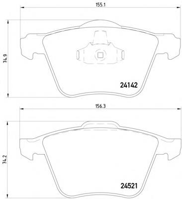 Sapatas do freio dianteiras de disco Volvo 30736322 preço, a partir de 32,88 USD