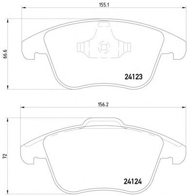 Sapatas do freio dianteiras de disco Volvo 30736319 preço, a partir de 34,60 USD