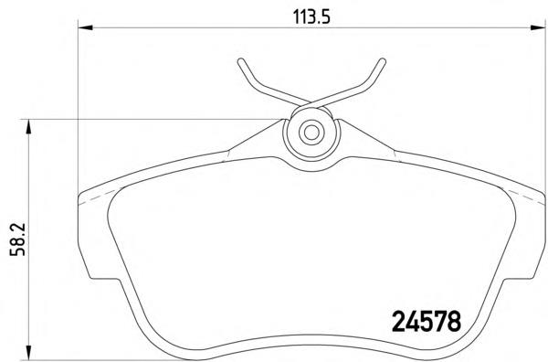 1617280980 Peugeot/Citroen Sapatas do freio traseiras de disco