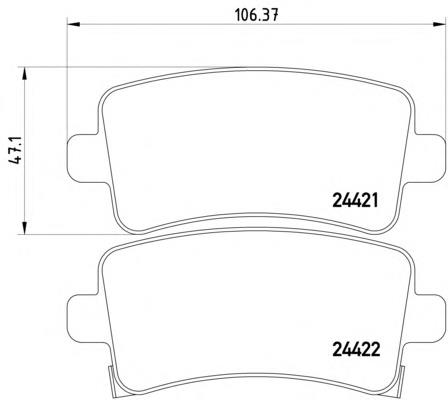 Sapatas do freio traseiras de disco Opel 13237765 preço, a partir de 20,56 USD
