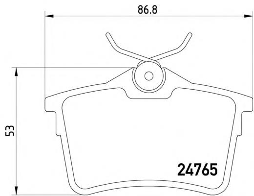 Sapatas do freio traseiras de disco Peugeot/Citroen 1623063180 preço, a partir de 22,37 USD
