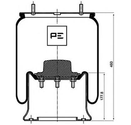 Compre 1D28F1 Phoenix Coxim pneumático (suspensão de lâminas pneumática) do eixo