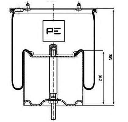 Coxim pneumático (suspensão de lâminas pneumática) do eixo traseiro Scania 1510195 preço, a partir de 104,62 USD