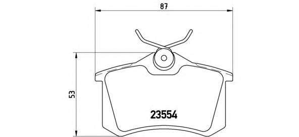 Sapatas do freio traseiras de disco VAG 2Q0698451C preço, a partir de 13,71 USD