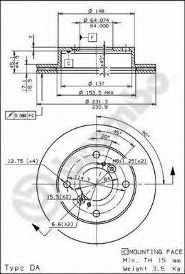 Compre 5551186030 Suzuki Disco do freio dianteiro