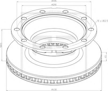 Disco do freio traseiro Arvin Meritor MBR5143 preço, a partir de 199,48 USD