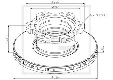 Compre 46393184 Iveco Disco do freio traseiro