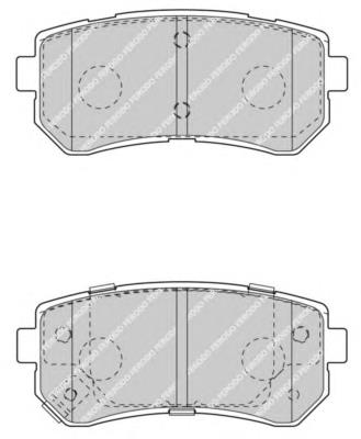 583023SA30 Hyundai/Kia Sapatas do freio traseiras de disco