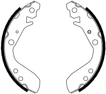 Sapatas do freio traseiras de tambor Honda 43153SAET02 preço, a partir de 12,22 USD