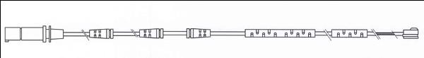 Compre 001115 Road House Sensor dianteiro de desgaste das sapatas do freio