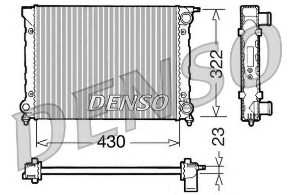 Radiador de esfriamento de motor VAG 191121253M