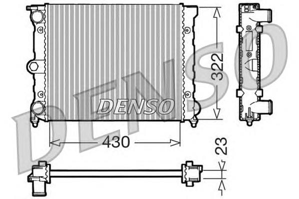 Radiador de esfriamento de motor VAG 171121253CF