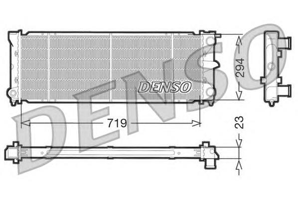 353121253J VAG Radiador de esfriamento de motor