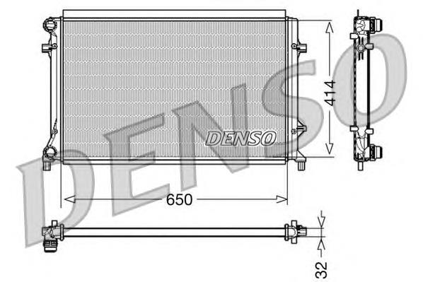 Radiador de esfriamento de motor VAG 1K0121251F preço, a partir de 73,52 USD
