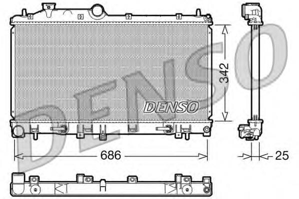 Radiador de esfriamento de motor Subaru 45119SC020 preço, a partir de 121,34 USD