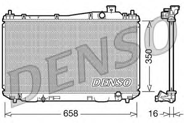 DRM40009 Denso Radiador de esfriamento de motor