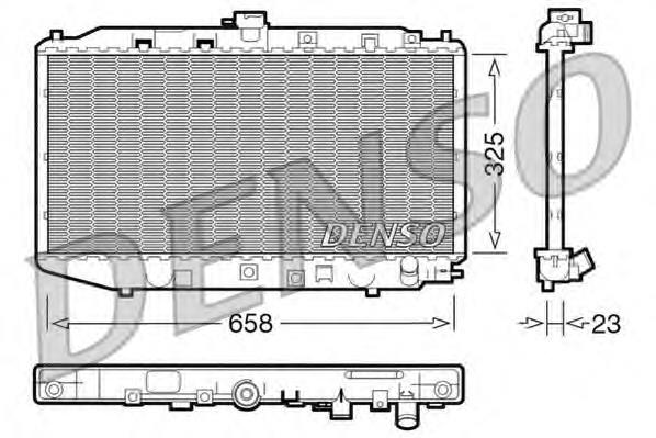 DRM40002 Denso Radiador de esfriamento de motor