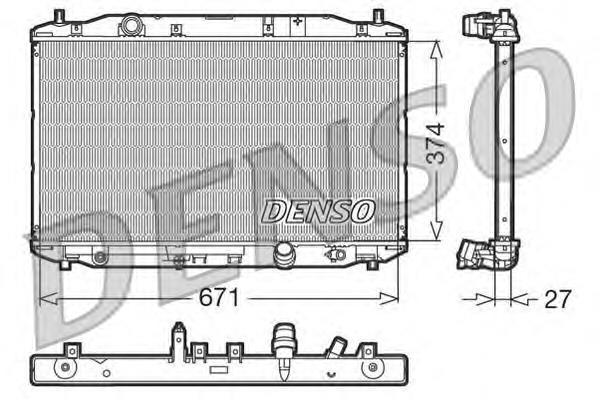 Compre 19010RSRE01 Honda Radiador de esfriamento de motor