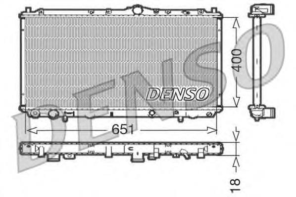 MB299522 Mitsubishi Radiador de esfriamento de motor