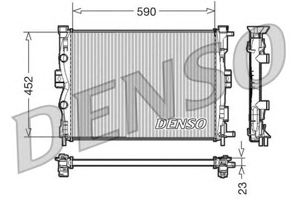 Radiador de esfriamento de motor 8200115541D Renault (RVI)