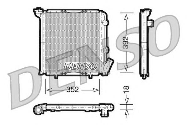 961711 VALEO Radiador de esfriamento de motor