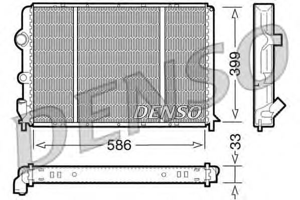 Radiador de esfriamento de motor Renault (RVI) 7700838133E preço, a partir de 84,85 USD