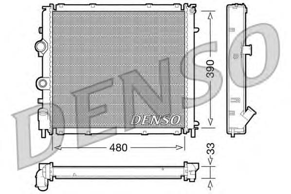 DRM23011 Denso Radiador de esfriamento de motor