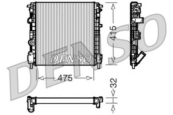 Radiador de esfriamento de motor Denso DRM23015 preço, a partir de 63,97 USD