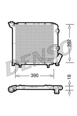 Radiador de esfriamento de motor 7701032542 Renault (RVI)