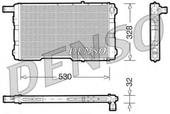 BM635 Magneti Marelli Radiador de esfriamento de motor