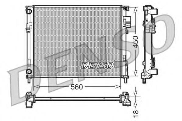 Radiador de esfriamento de motor Opel 4408645