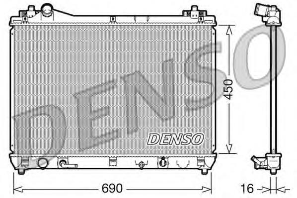 Radiador de esfriamento de motor Suzuki 1770065J10000
